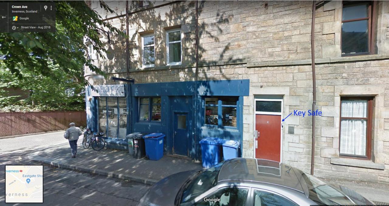 No 10 Immaculate City Centre, Top Floor 2 Bed Flat With Free Parking Inverness Exterior photo